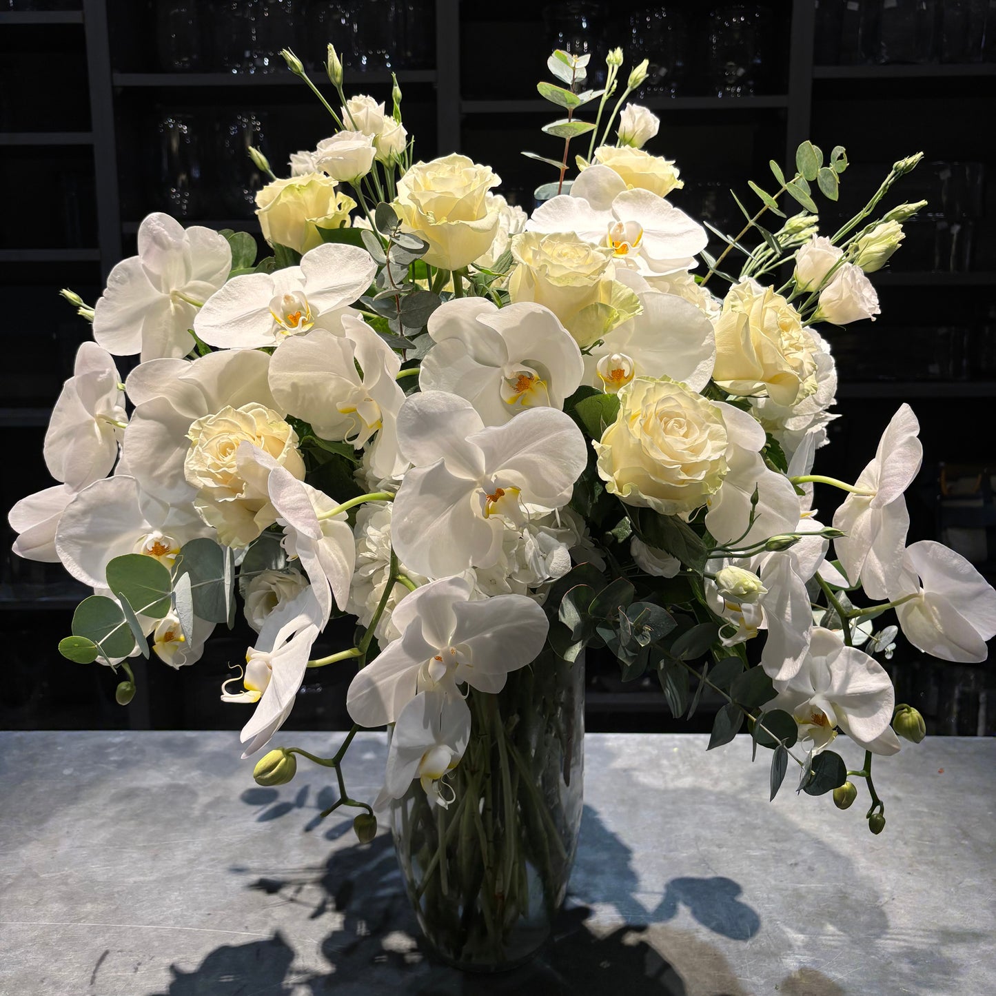 White Orchid Sympathy Gift