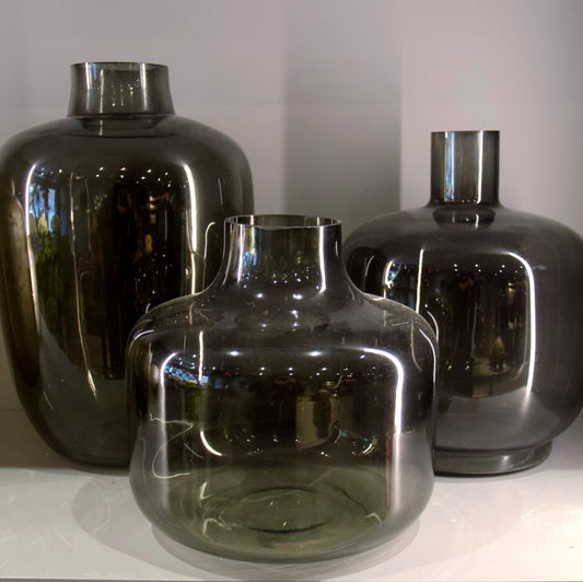 Transparent Black Vase